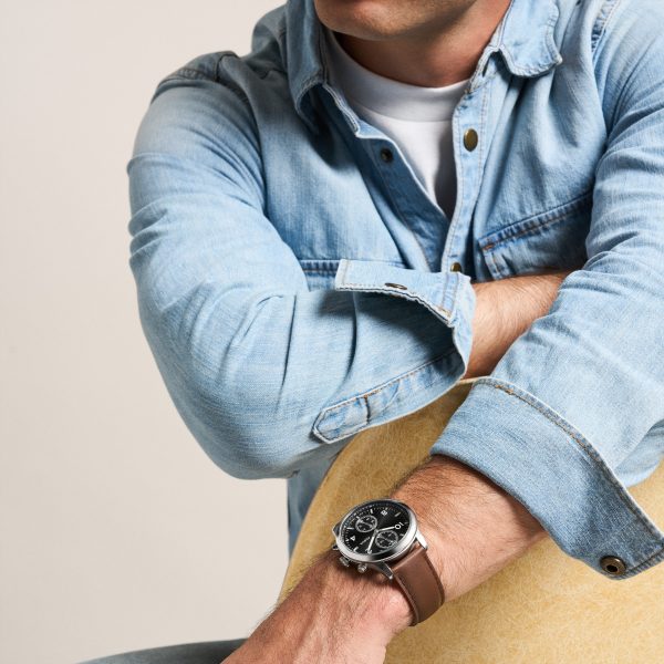 Fossil Bennett 45mm Multifunction Leather Watch - Preorder