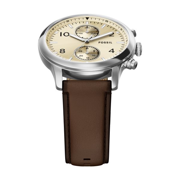 Fossil Bennett 45mm Multifunction Leather Watch - Preorder