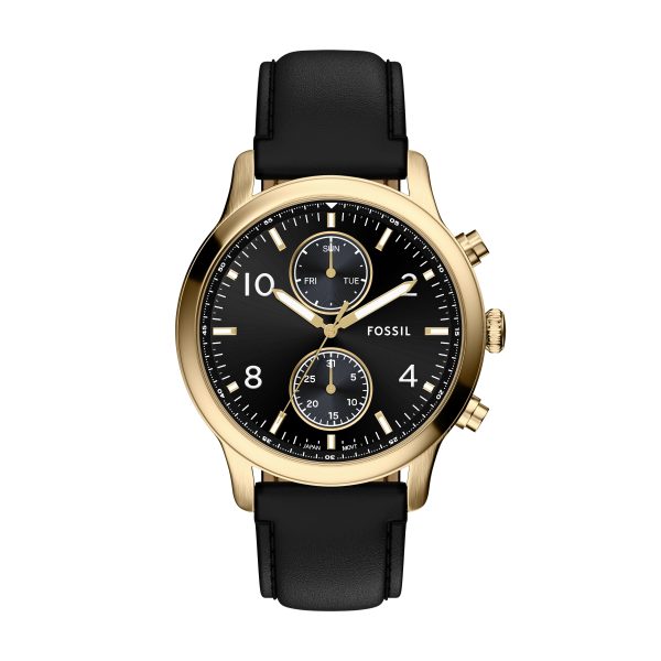 Fossil Bennett 45mm Multifunction Leather Watch - Preorder