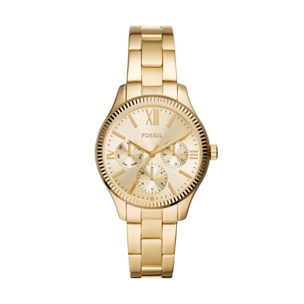 Fossil Rye 36mm Multifunction Stainless Steel Watch - Preorder