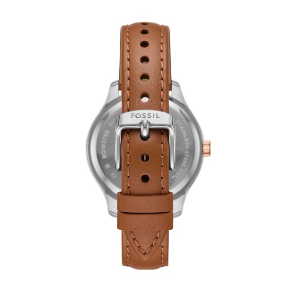 Fossil Rye 36mm Multifunction Leather Watch - Preorder