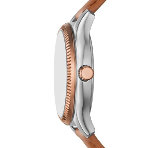 Fossil Rye 36mm Multifunction Leather Watch - Preorder