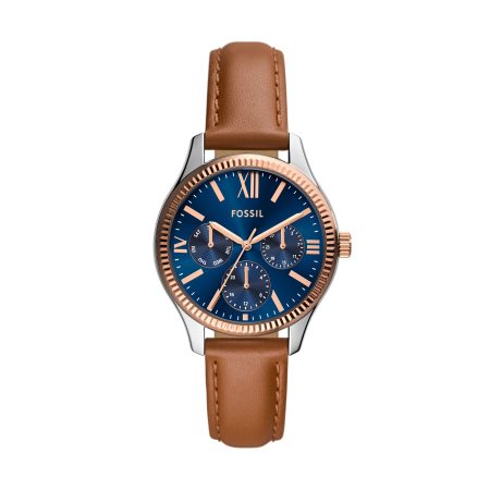 Fossil Rye 36mm Multifunction Leather Watch - Preorder