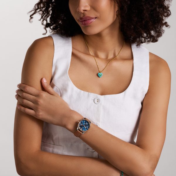 Fossil Rye 36mm Multifunction Leather Watch - Preorder