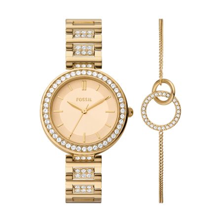 Fossil Karli 32mm Three-Hand Watch and Bracelet Set - Preorder