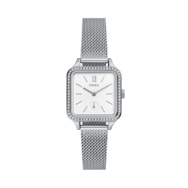 Fossil Colleen 28mm Three-Hand Stainless Steel Mesh Watch - Preorder