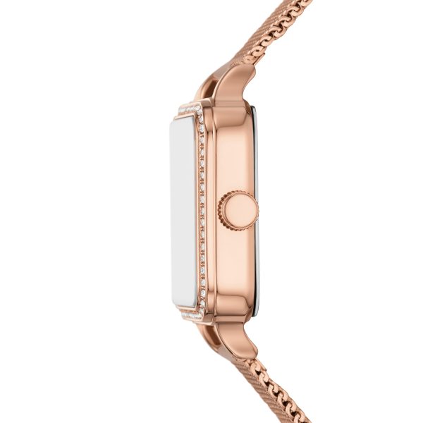 Fossil Colleen 28mm Three-Hand Stainless Steel Mesh Watch - Preorder