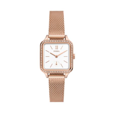 Fossil Colleen 28mm Three-Hand Stainless Steel Mesh Watch - Preorder