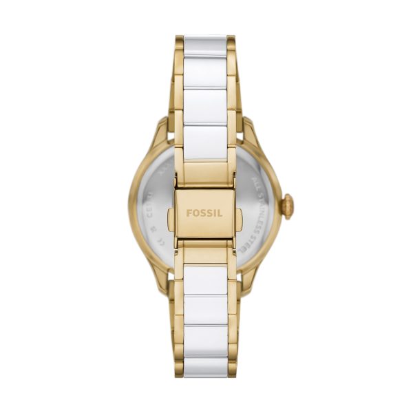 Fossil Gilmore 38mm Three-Hand Date and Ceramic Watch - Preorder
