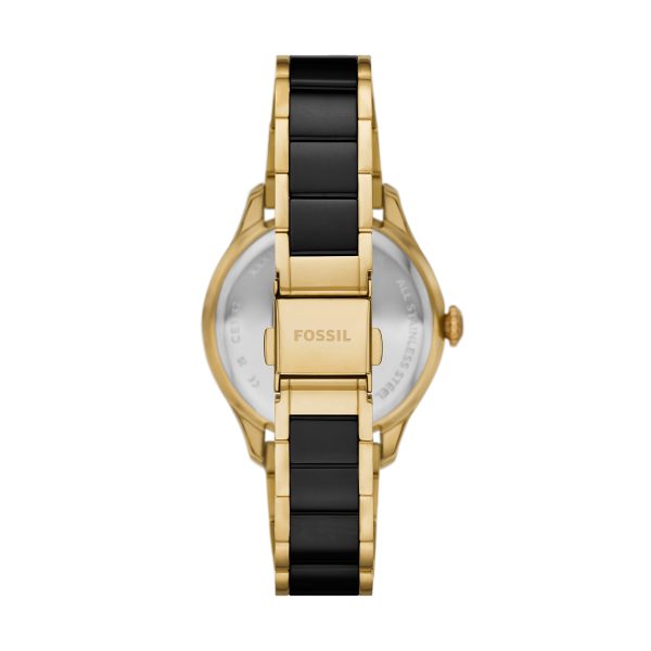 Fossil Gilmore 38mm Three-Hand Date and Ceramic Watch - Preorder