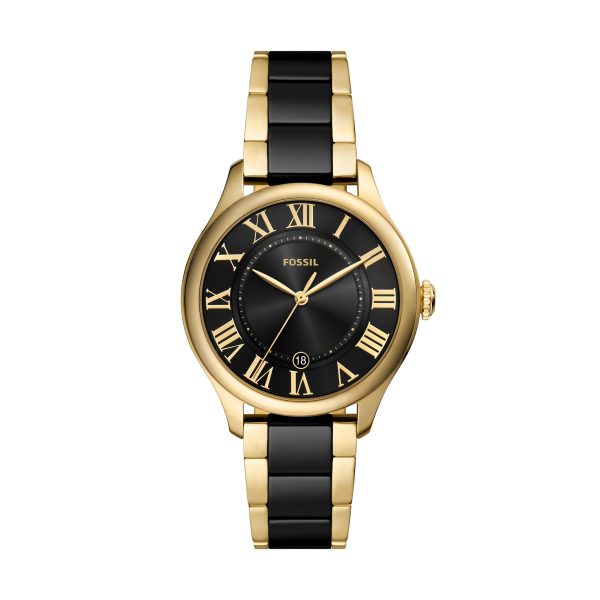 Fossil Gilmore 38mm Three-Hand Date and Ceramic Watch - Preorder