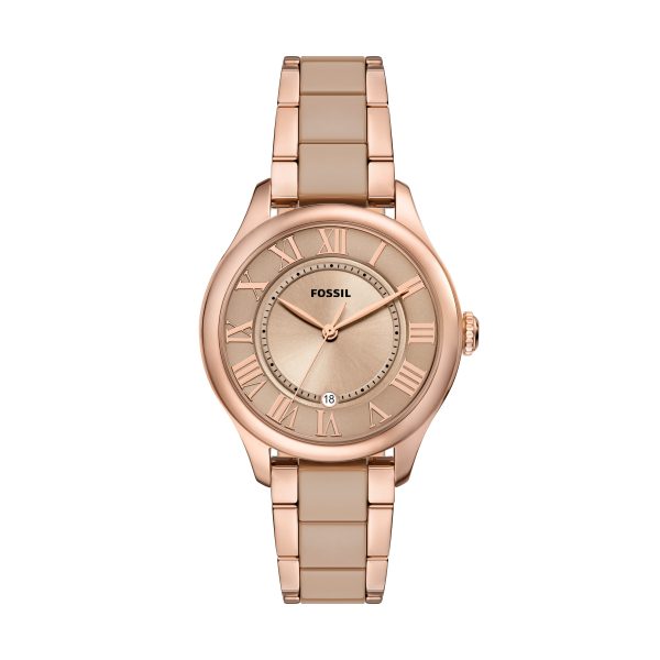 Fossil Gilmore 38mm Three-Hand Date and Ceramic Watch - Preorder