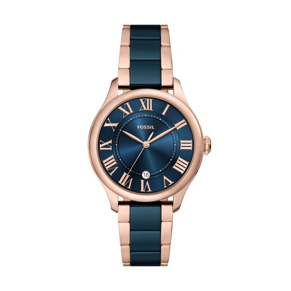 Fossil Gilmore 38mm Three-Hand Date and Ceramic Watch - Preorder