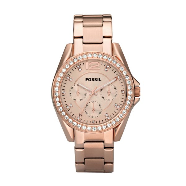 Fossil Riley 38mm Multifunction Stainless Steel Watch - Preorder