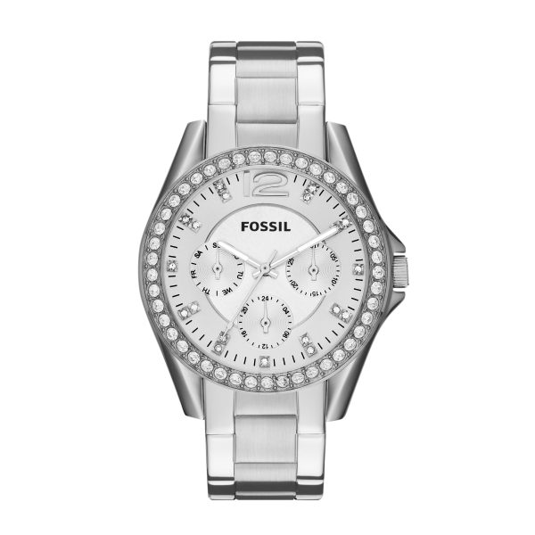 Fossil Riley 38mm Multifunction Stainless Steel Watch - Preorder