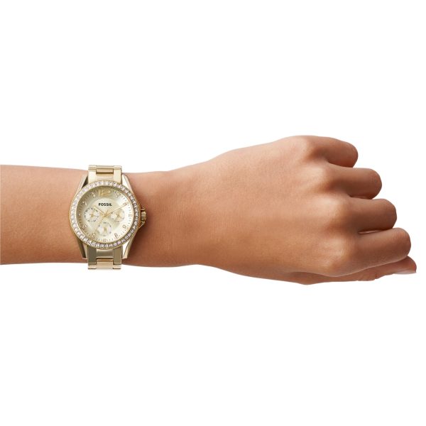 Fossil Riley 38mm Multifunction Stainless Steel Watch - Preorder