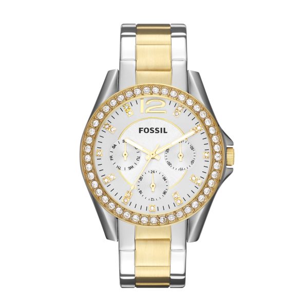 Fossil Riley 38mm Multifunction Stainless Steel Watch - Preorder