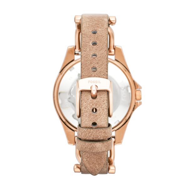 Fossil Riley 38mm Multifunction and Leather Watch - Preorder