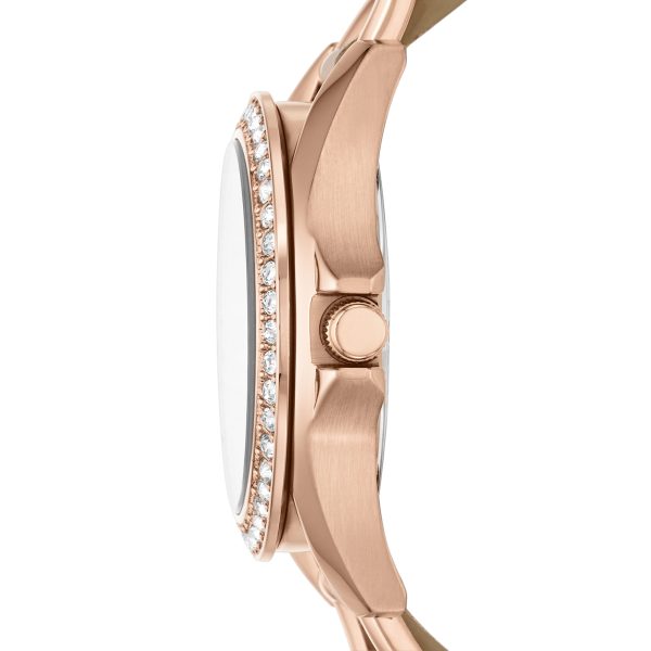 Fossil Riley 38mm Multifunction and Leather Watch - Preorder