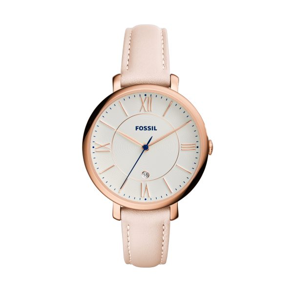 Fossil Jacqueline 36mm Three-Hand Date Leather Watch - Preorder