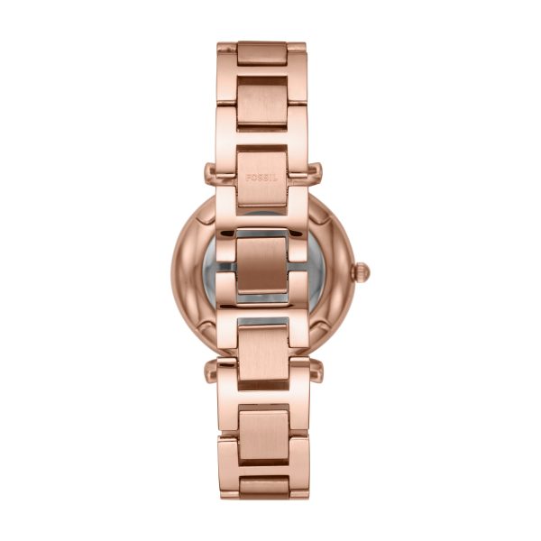Fossil Carlie 35mm Three-Hand Stainless Steel Watch - Preorder