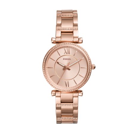Fossil Carlie 35mm Three-Hand Stainless Steel Watch - Preorder