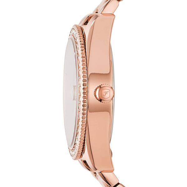 Fossil Scarlette 33mm Three-Hand Date Stainless Steel Watch - Preorder