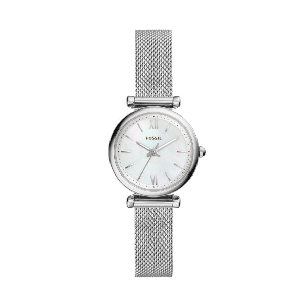 Fossil Carlie Mini 28mm Three-Hand Stainless Steel Watch - Preorder