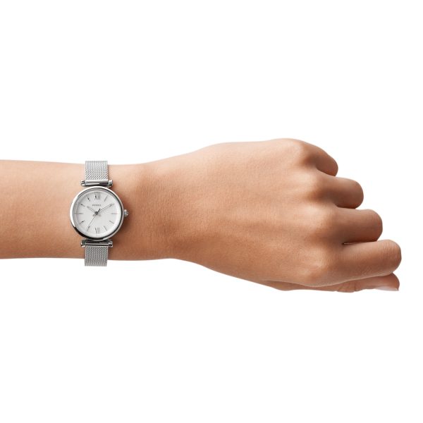 Fossil Carlie Mini 28mm Three-Hand Stainless Steel Watch - Preorder