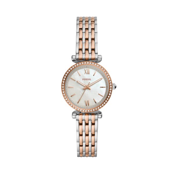 Fossil Carlie Mini 28mm Three-Hand Stainless Steel Watch - Preorder