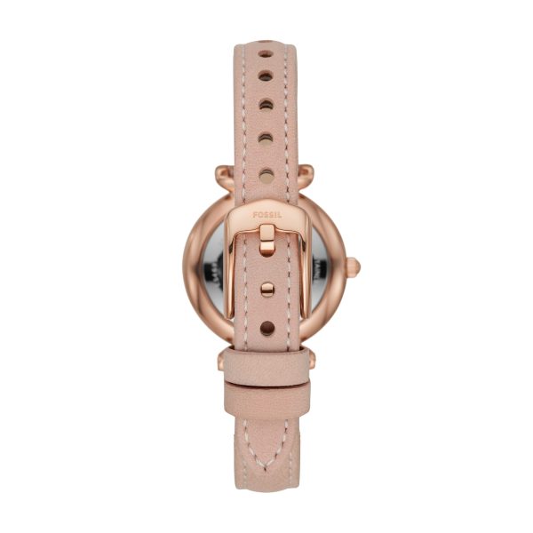 Fossil Carlie Mini 28mm Three-Hand Leather Watch - Preorder
