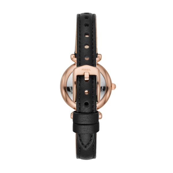 Fossil Carlie Mini 28mm Three-Hand Leather Watch - Preorder