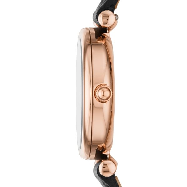 Fossil Carlie Mini 28mm Three-Hand Leather Watch - Preorder
