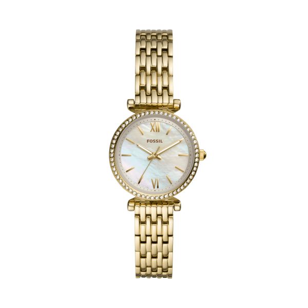 Fossil Carlie Mini 28mm Three-Hand Stainless Steel Watch - Preorder