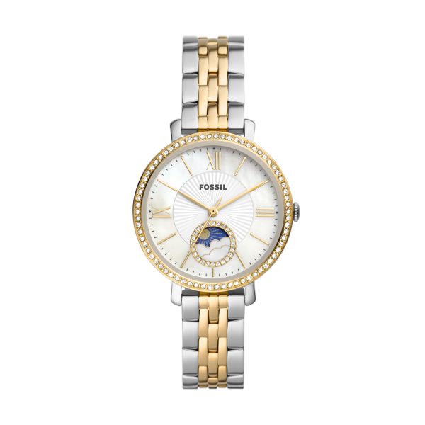 Fossil Jacqueline 36mm Sun Moon Multifunction Stainless Steel Watch - Preorder