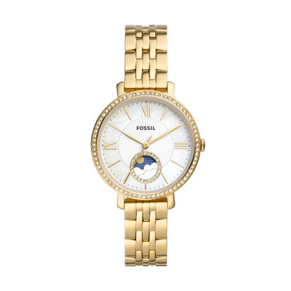 Fossil Jacqueline 36mm Sun Moon Multifunction Stainless Steel Watch - Preorder
