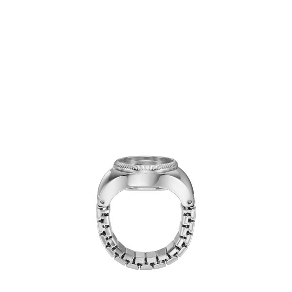 Fossil Watch Ring 15mm Two-Hand Stainless Steel - Preorder