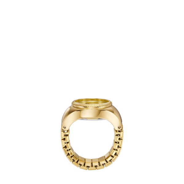 Fossil Watch Ring 15mm Two-Hand Stainless Steel - Preorder
