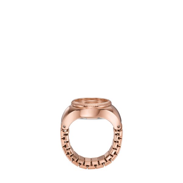 Fossil Watch Ring 15mm Two-Hand Stainless Steel - Preorder