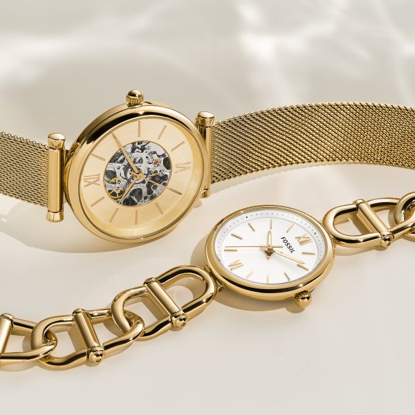 Fossil Carlie 30mm Three-Hand Stainless Steel Watch - Preorder