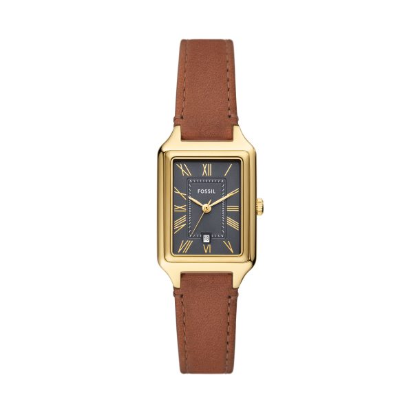 Fossil Raquel 23mm Three-Hand Date Leather Watch - Preorder