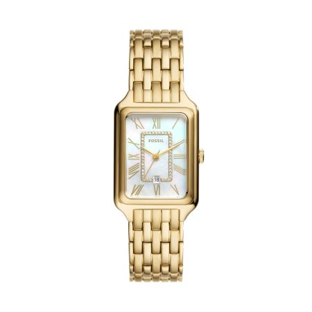 Gold-Tone / White Mother Of Pearl Dial