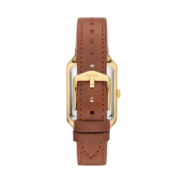 Fossil Raquel 26mm Three-Hand Date Leather Watch - Preorder