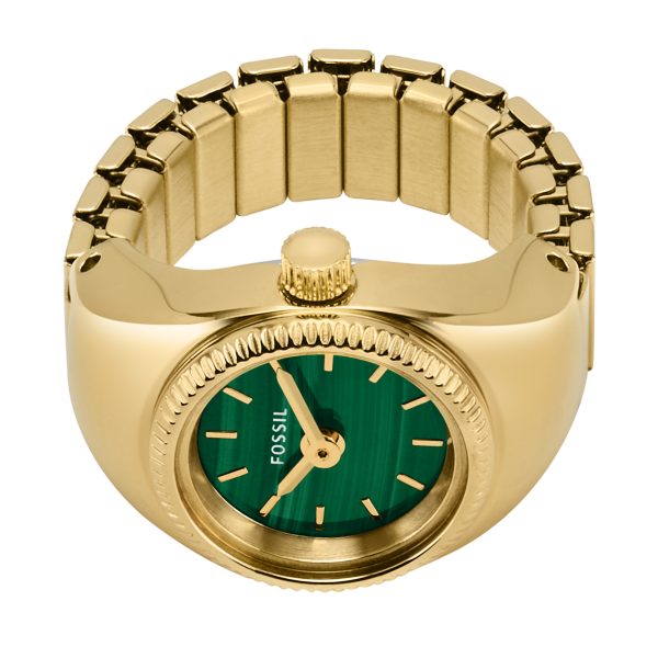 Fossil Watch Ring 15mm Two-Hand Stainless Steel - Preorder