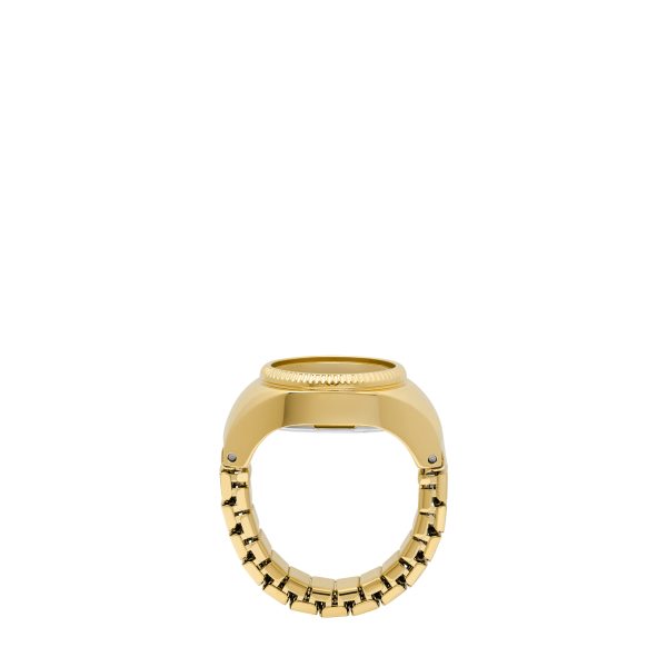 Fossil Watch Ring 15mm Two-Hand Stainless Steel - Preorder