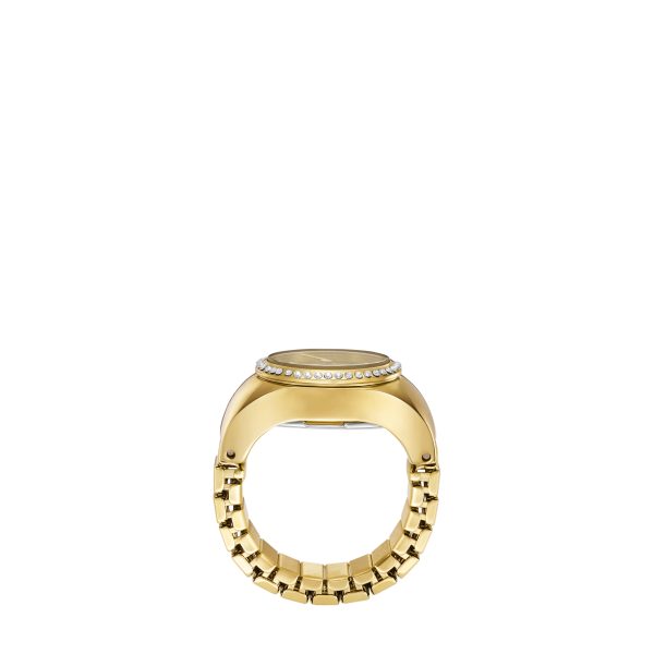 Fossil Watch Ring 15mm Two-Hand Stainless Steel - Preorder