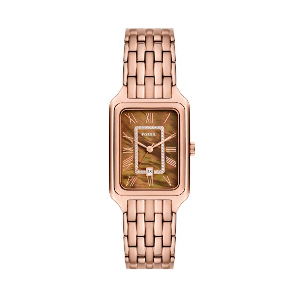 Fossil Raquel 26mm Three-Hand Date Stainless Steel Watch - Preorder