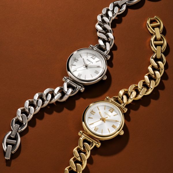Fossil Carlie Mini 28mm Three-Hand Stainless Steel Watch - Preorder