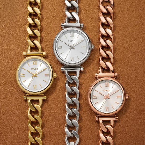 Fossil Carlie Mini 28mm Three-Hand Stainless Steel Watch - Preorder