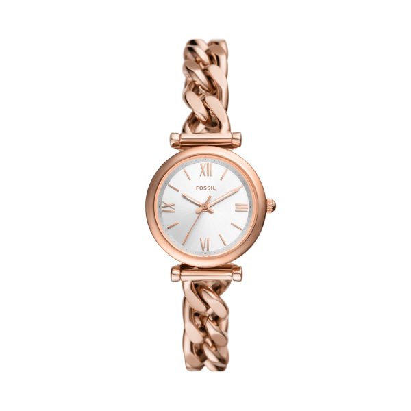 Fossil Carlie Mini 28mm Three-Hand Stainless Steel Watch - Preorder